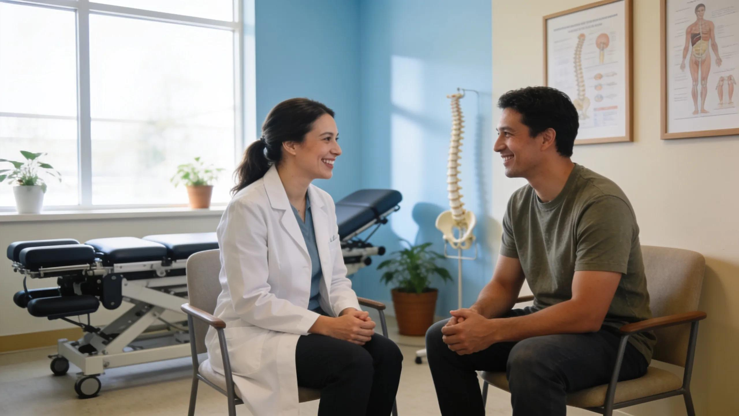 Welcoming environment for spinal decompression therapy consultations